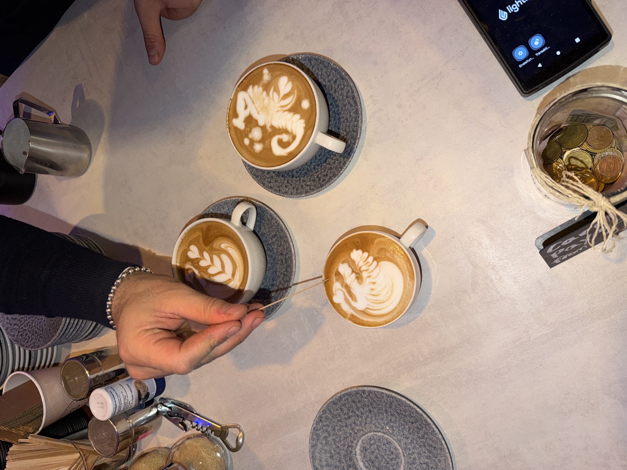 Latte Art Etching